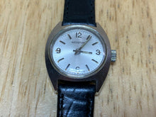 Load image into Gallery viewer, Nice Vintage Ariston Swiss Lady Silver Leather Hand-Wind Mechanical Watch Hours