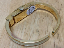 Load image into Gallery viewer, VTG Atlanta Lady 20 Micron Gold Plated Enamel Cuff Swiss Hand-Wind Watch Hours