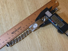 Load image into Gallery viewer, VTG Caravelle Bulova Lady Thick Chain Bracelet Hand-Wind Mechanical Watch Hours