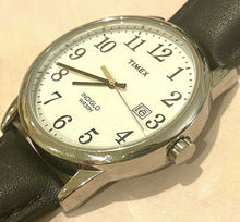 Load image into Gallery viewer, Timex Indiglo Men 30m Silver White 38mm Analog Quartz Watch Hour~Date~New Batter