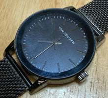 Load image into Gallery viewer, Unused Van Heusen Men Japan Movt Black Mesh Analog Quartz Watch Hour~New Battery