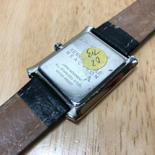 Load image into Gallery viewer, Kenneth Cole Men Ultra Thin Steel Leather Rectangle Quartz Watch Hour~New Batter