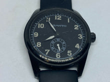 Load image into Gallery viewer, Vintage Szanto Men Black Small Second Round Analog Quartz Watch Hour~New Battery