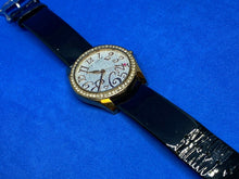 Load image into Gallery viewer, Betsey Johnson Men Lady Gold Tone Rhinestone Analog Quartz Watch Hour~New Batter
