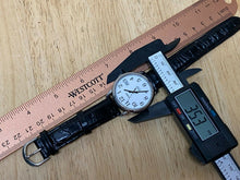 Load image into Gallery viewer, Timex Indiglo Mens 30m Silver White Leather Analog Quartz Watch Hour~New Battery