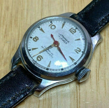Load image into Gallery viewer, Vintage LA Marque Lady 17 Jewels Silver Leather Hand-Wind Mechanical Watch Hours