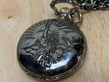 Load image into Gallery viewer, VTG Remington Mens Half-Hunter Flower Dial Liberty Hand-Wind Pocket Watch Hours