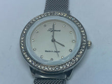 Load image into Gallery viewer, Zymes Japan Lady Silver Rhinestone Mesh Band Analog Quartz Watch Hour~New Batter