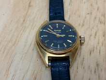 Load image into Gallery viewer, VTG HTM Smitha Lady 17 Jewels Gold Tone Leather Hand-Wind Mechanical Watch Hours