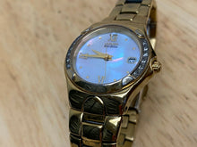 Load image into Gallery viewer, Citizen Eco-Drive E010-H29875 Lady Gold Tone MOP Solar Analog Quartz Watch Hours