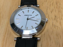 Load image into Gallery viewer, Unused Claiborne Men Lady Silver White Leather Analog Quartz Watch Hour~New Batt