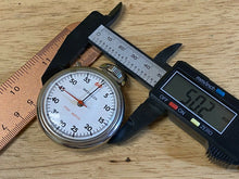 Load image into Gallery viewer, Vintage Westclox USA Stop Watch Silver White Hand-Wind Mechanical Stopwatch