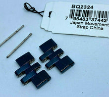 Load image into Gallery viewer, Two New Original Fossil Blue Steel Band Links ~ For BQ2324 Watch