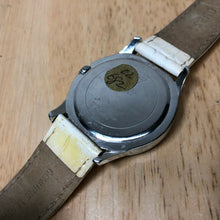 Load image into Gallery viewer, GUESS Steel Lady Silver Rhinestone Leather Analog Quartz Watch Hours~New Battery