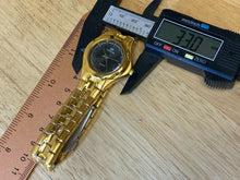 Load image into Gallery viewer, Unused WK Collection Lady Gold Tone Black Analog Quartz Watch Hours~New Battery