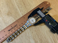 Load image into Gallery viewer, Relic Lady 50m Dual Tone Rhinestone Analog Quartz Watch Hours~Date~New Battery