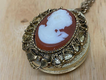 Load image into Gallery viewer, Vintage Lucerne Lady Goddess Angel Carving Hand-Wind Necklace Pendant Watch Hour