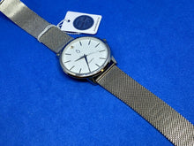 Load image into Gallery viewer, Unused Crystals From Swarovski Mens Silver Analog Quartz Watch Hours-New Battery