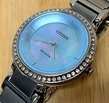 Load image into Gallery viewer, Citizen Eco-Drive E031 Lady Silver Rhinestone Solar Analog Quartz Watch Hours