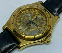 Load image into Gallery viewer, VTG Nick Of Time Mens 17 Jewels Skeleton Hand-Wind Mechanical Analog Watch Hours