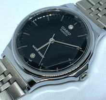Load image into Gallery viewer, Casio MQ-1000 Lady Silver Black Prism Crystal Analog Quartz Watch Hours~New Batt
