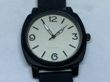Load image into Gallery viewer, Unbranded Men Black Silver Textured Dial Analog Quartz Watch Hours~New Battery