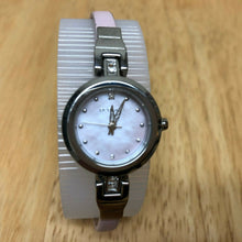 Load image into Gallery viewer, BCBGirls Lady MOP Dial Rhinestone Leather Analog Quartz Watch Hours~New Battery