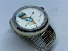 Load image into Gallery viewer, Vintage Moppets Tennis Anyone Lady Silver White Hand-Wind Mechanical Watch Hours