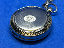 Load image into Gallery viewer, Danbury Men Half Hunter Silver Black Roman Skeleton Hand-Wind Pocket Watch Hours