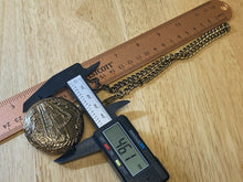 Load image into Gallery viewer, Vintage NHM Men Train Railroad Gold Tone Half-Hunter Hand-Wind Pocket Watch Hour