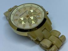 Load image into Gallery viewer, Michael Kors MK-5217 Lady Faux Onyx Analog Quartz Chrono Watch Hours~New Battery