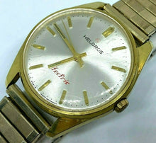 Load image into Gallery viewer, Vintage Helbros Electric Mens Gold Tone Loud Beat Analog Watch Hours~New Battery