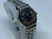 Load image into Gallery viewer, Vintage McKinley Lady Silver Black Oval Hand-Wind Mechanical Watch Hours~Date