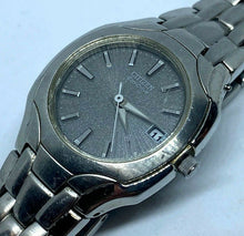 Load image into Gallery viewer, Citizen Eco-Drive E011 Lady Silver Steel Solar Analog Quartz Watch Hours~Date