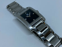 Load image into Gallery viewer, ESQ Movado E5298 Lady Steel Black Rectangle Analog Quartz Watch Hour~New Battery
