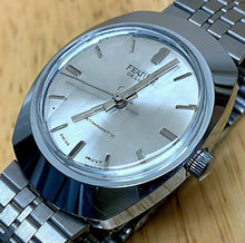Load image into Gallery viewer, Vintage Feature Deluxe Mens Silver Swiss Movt Hand-Wind Mechanical Watch Hours