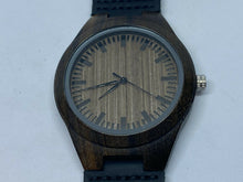 Load image into Gallery viewer, Dad To Son Mens Brown Solid Wood Leather Analog Quartz Watch Hours~New Battery