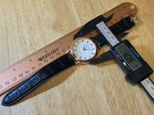 Load image into Gallery viewer, Unused MREURIO Men Rose Gold Tone Leather Band Analog Quartz Watch Hour~New Batt