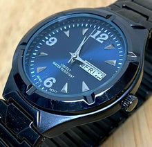Load image into Gallery viewer, FMD Men Japan Movt Black Blue Stretch Analog Quartz Watch Hour~Day Date~New Batt
