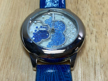 Load image into Gallery viewer, Accutime Mens Silver Moving Rhinestones Analog Quartz Watch Hours~New Battery