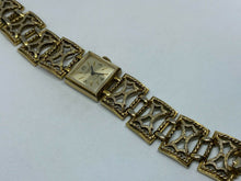 Load image into Gallery viewer, Vintage DORIC Lady 17 Jewels Gold Tone Square Hand-Wind Mechanical Watch Hours