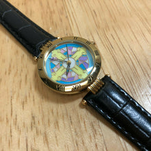 Load image into Gallery viewer, Japan Movt Cross Dial Lady Gold Tone Roman Analog Quartz Watch Hours~New Battery