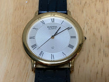 Load image into Gallery viewer, Samsung Kappa Men Gold Plated Textured Dial Analog Quartz Watch Hour~New Battery