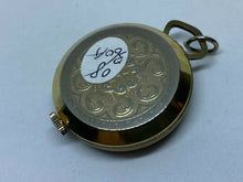 Load image into Gallery viewer, VTG Woldman Lady Swiss Gold Tone Hand-Wind Necklace Pendant Pocket Watch Hours