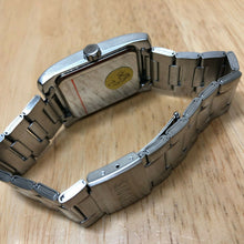 Load image into Gallery viewer, Roots Irving RS105 Mens Silver Rectangle Analog Quartz Watch Hours~New Battery