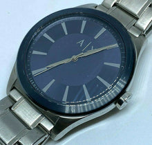 Load image into Gallery viewer, Armani Exchange Mens 50m Silver Blue Steel Analog Quartz Watch Hours~New Battery