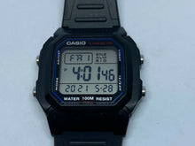 Load image into Gallery viewer, Casio W-800H Men Black Square Digital Alarm Chrono Quartz Watch Hour~New Battery