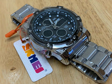 Load image into Gallery viewer, Unused Skmei Men 30m Silver Analog Digital Alarm Chrono Watch Hours~New Battery