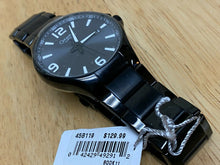Load image into Gallery viewer, Unused Caravelle Bulova 45B119 Men Black Analog Quartz Watch Hours~Date~New Batt