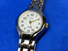Load image into Gallery viewer, Timex Lady 50m Dual Tone Analog Quartz Watch Hours~Date~New Battery